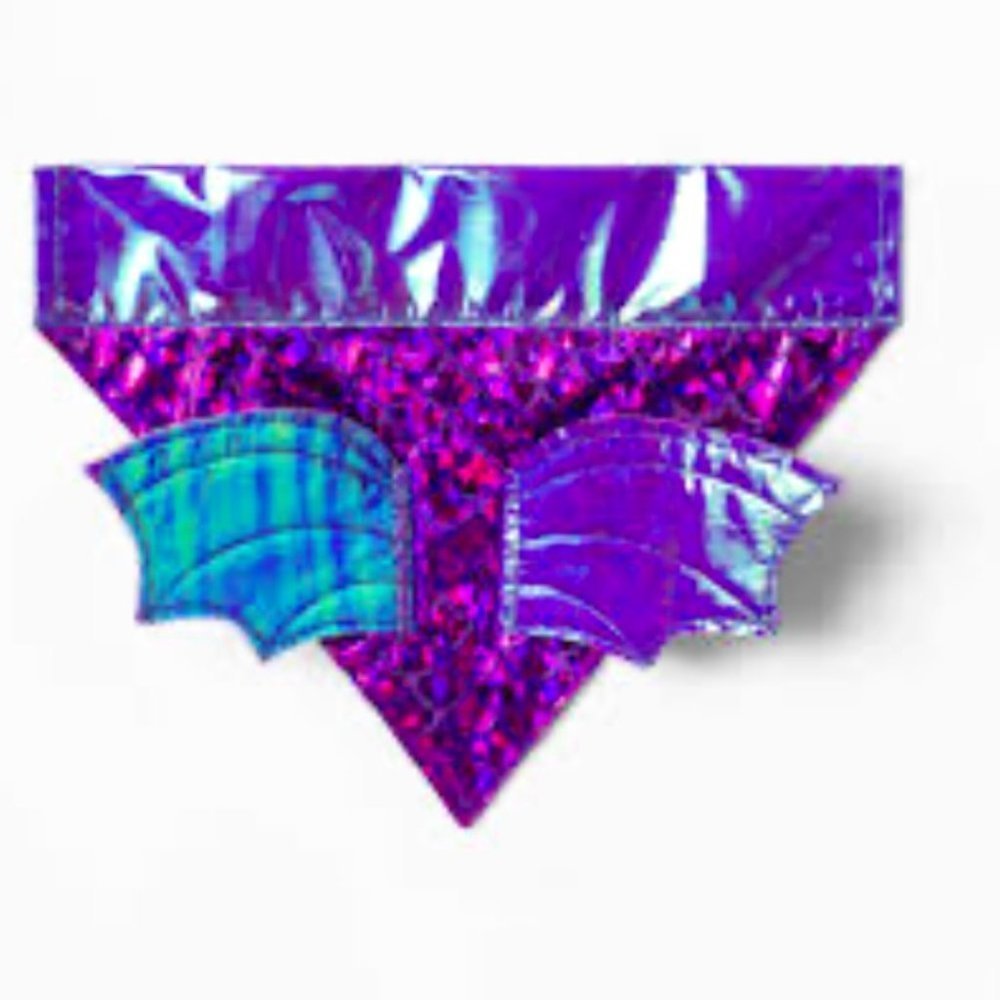 HYDE and EEK Boutique, NWT, Purple Dragon Dog Collar Slide Bandana - Picture 2 of 5